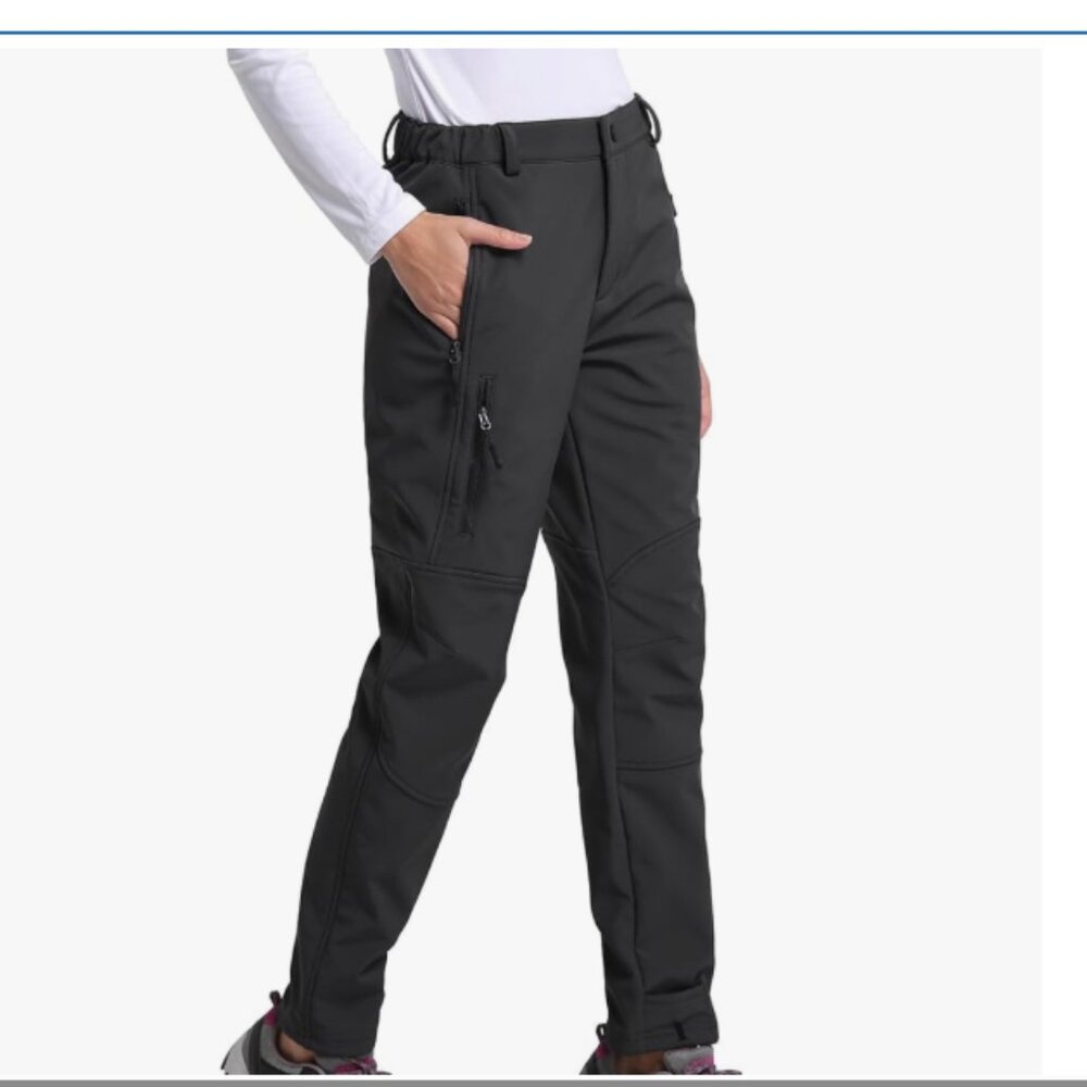 Soft Shell Winter Pants - Windproof Water-Resistant (Womens M) Baleaf